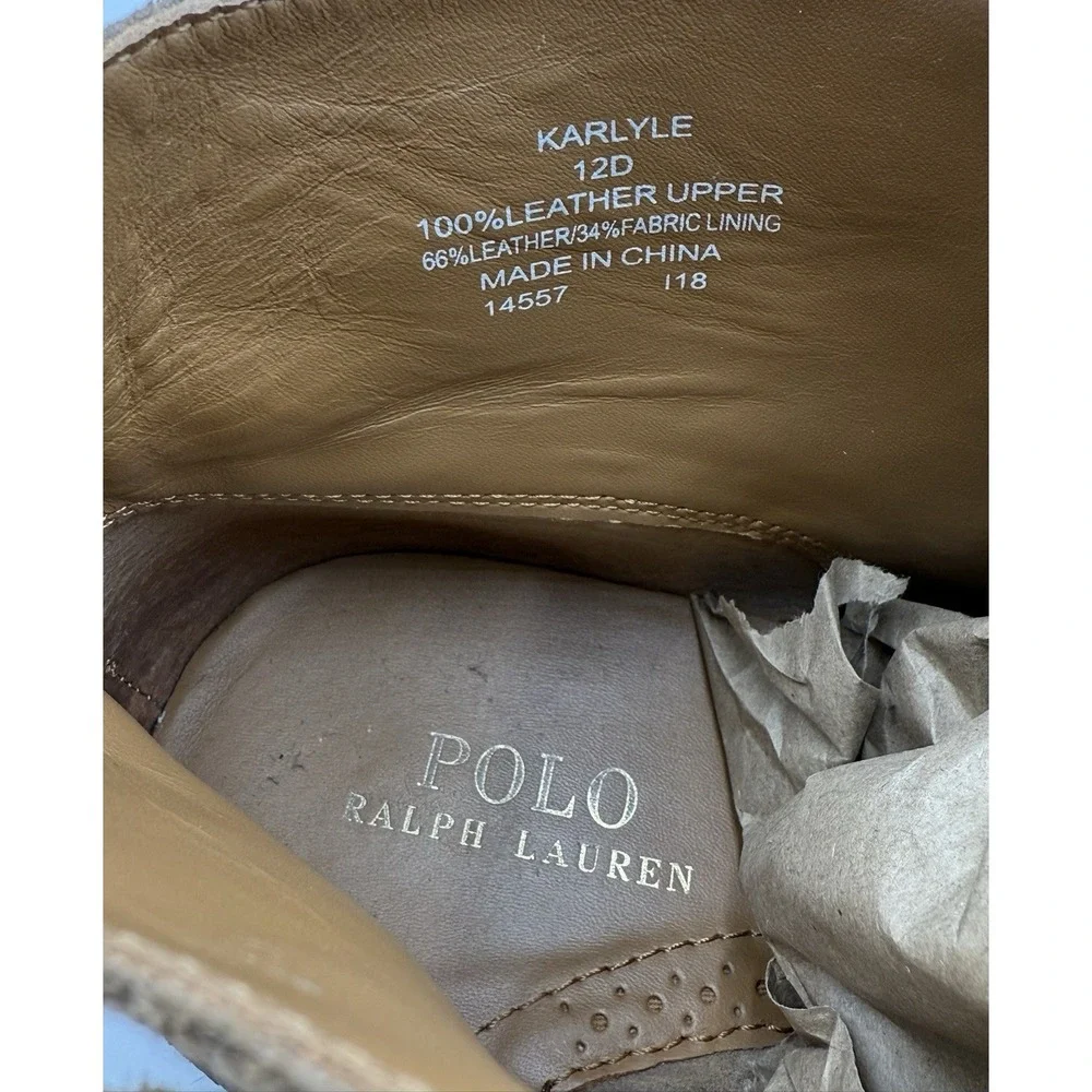 Polo Ralph Lauren‎ Leather Suede Boots  Karlyle Mens Sz 12D